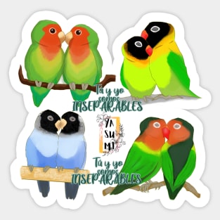 You and I are inseparable Sticker